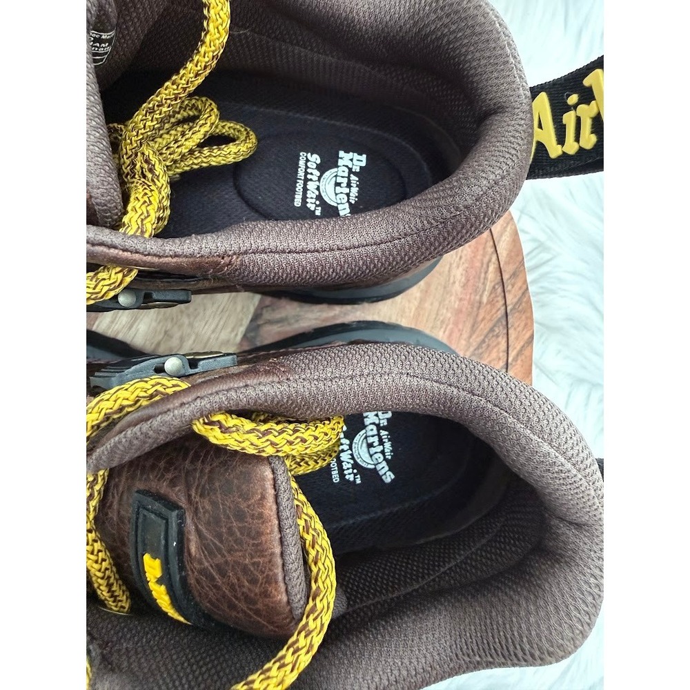 Dr Martens Woodard Boots Brown Leather Chunky Robust Sole Lace Up Size 7 M/ W 8 - Picture 9 of 9